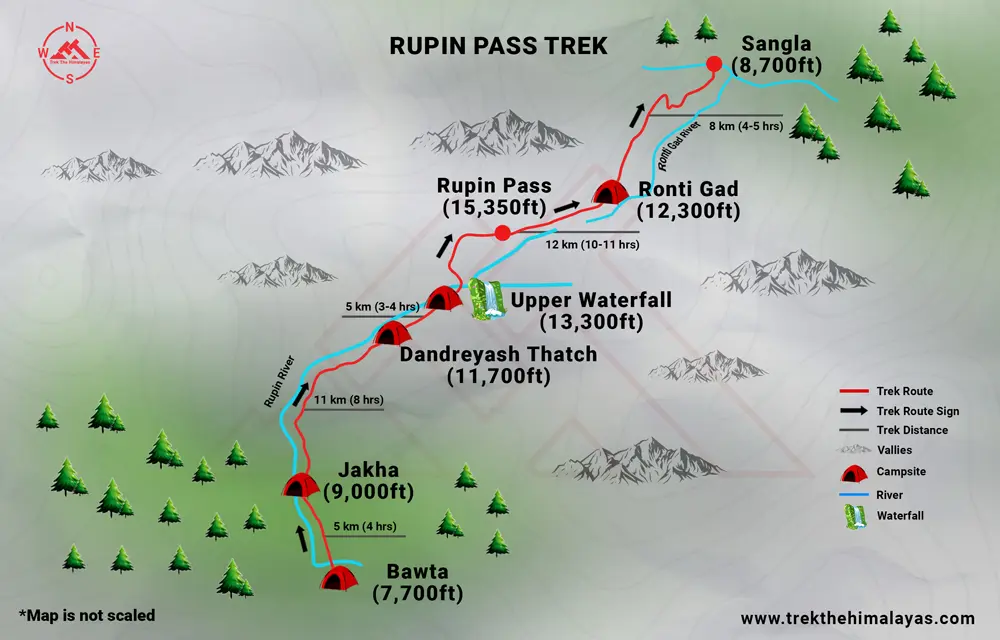 Rupin Pass Trek Maps